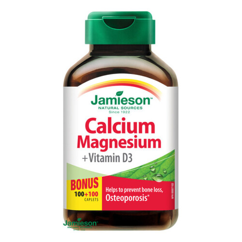 JAMIESON Vápnik, horčík s vitamínom D3 200 tabliet kúpite na Benulekaren.sk