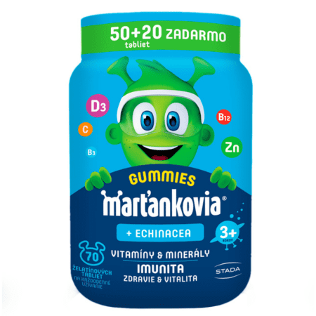WALMARK Marťankovia gummy s echinaceou 50 + 20 ZADARMO