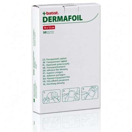 BATIST DERMAFOIL náplasť, sterilná 10x12cm 50ks