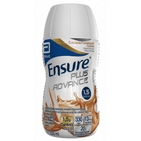 ENSURE Plus advance čokoládová príchuť inov. 2025 30 x 220 ml
