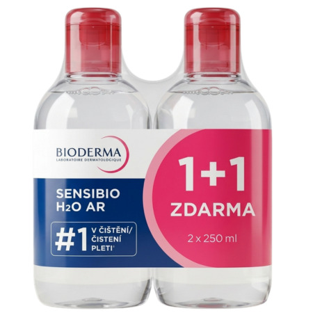 BIODERMA BIODERMA Sensibio H2O AR festival micelárna pleťová voda na citlivú pleť 1+1 zdarma 2 x 250 ml