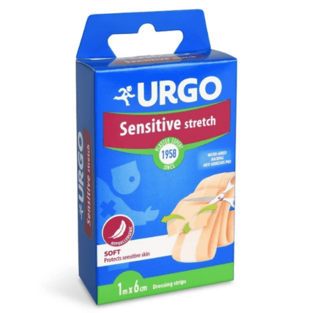 URGO Sensitive Stretch náplasť na citlivú pokožku 1mx6cm 1ks kúpite na Benulekaren.sk