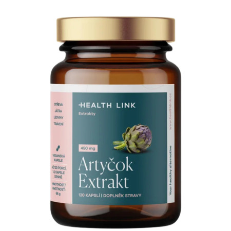 Health Link Artyčok Extrakt 450mg 120 kapsúl