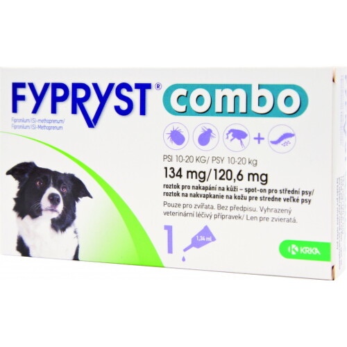 E-shop FYPRYST combo 134 mg/120,6 mg psy 10-20 kg 1,34 ml