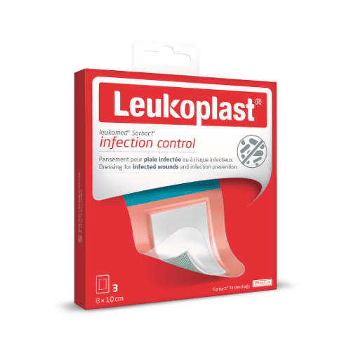 E-shop LEUKOPLAST Leukomed sobract absorbčná náplasť na rany 8 x 10 cm 1 ks