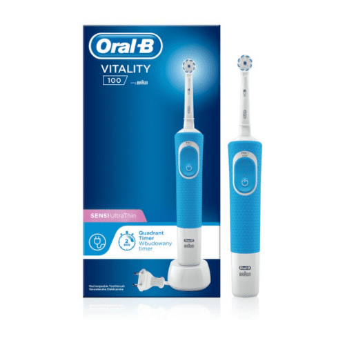 E-shop ORAL-B Vitality 100 sensi ultrathin modrá elektrická zubná kefka 1 ks