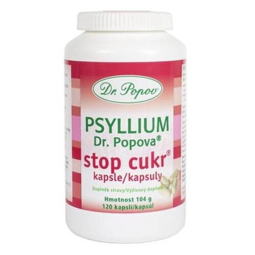 E-shop DR. POPOV Psyllium stop cukor 120 kapsúl