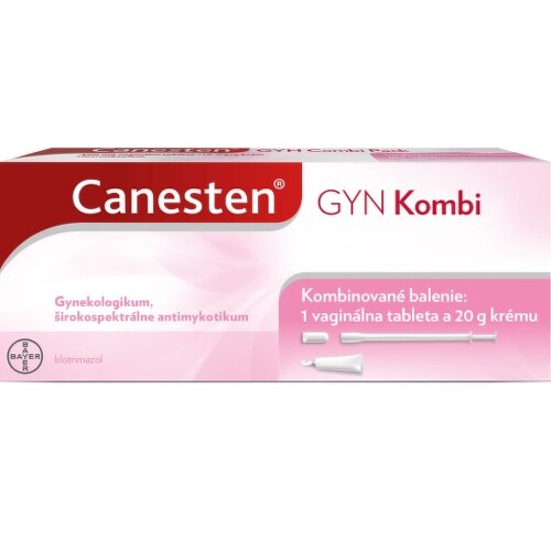 CANESTEN GYN Kombi vaginálna tableta 500 mg + krém 20 g