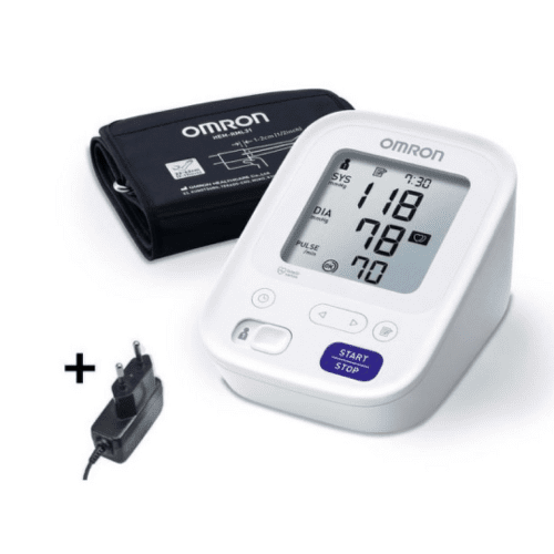 OMRON M3 Digitálny tlakomer automatický + sieťový zdroj 1 ks