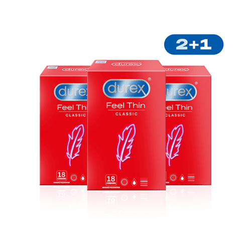 E-shop DUREX Feel thin classic kondóm 2+1 54 ks