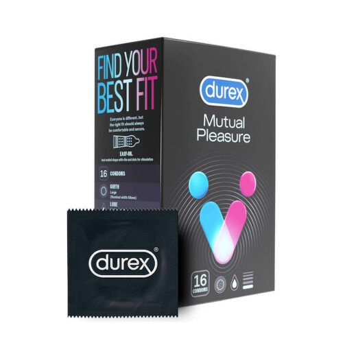 E-shop DUREX Mutual pleasure kondóm s benzokaínom 16 ks