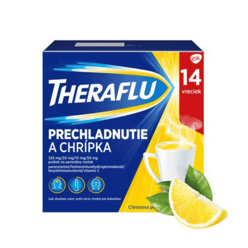 THERAFLU Prechladnutie a chrípka horúci nápoj 14 ks