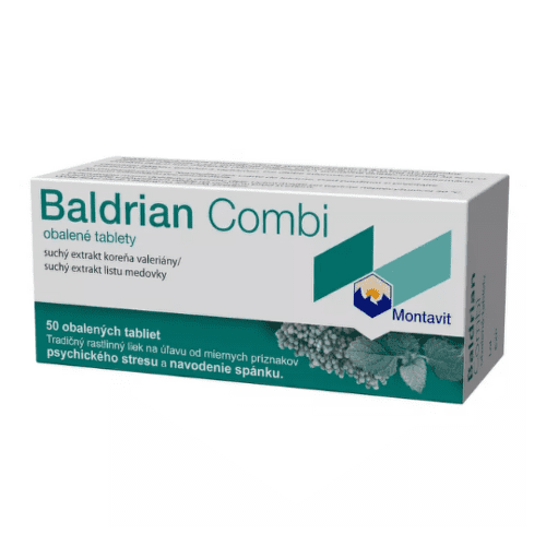 E-shop BALDRIAN Combi tbl obd 100 mg/90 mg blis.PVC/PVDC/Al 50 tabliet