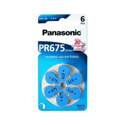 E-shop PANASONIC PR675 batérie pr44 do načúvacích prístrojov 6 ks