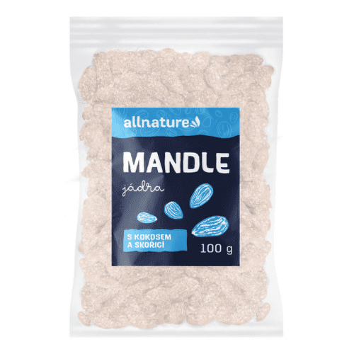 E-shop ALLNATURE Mandle jadrá s kokosom a škoricou 100 g