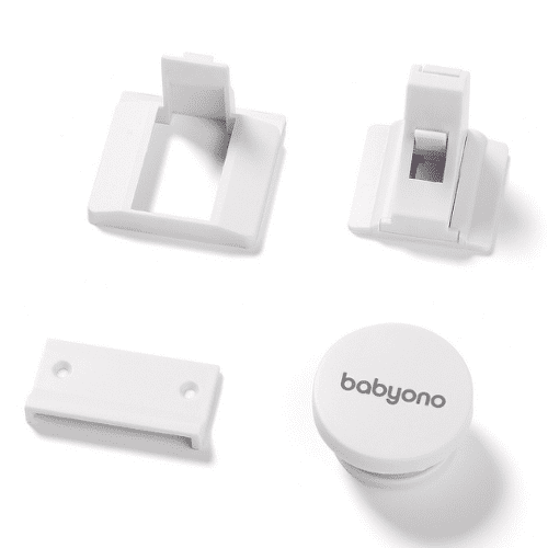 E-shop BABYONO Zámky bezpečnostné magnetické biele 4 ks