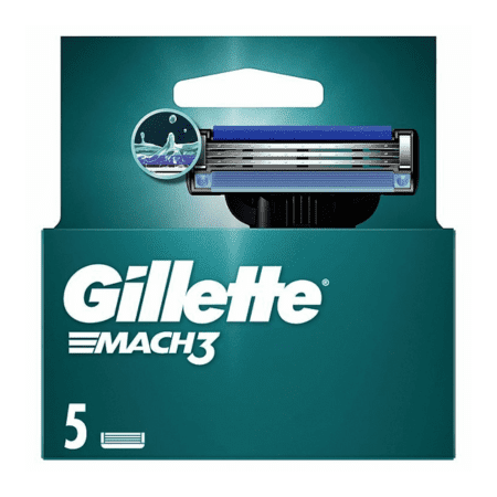 GILLETTE Mach3 náhradné holiace hlavice 5 ks