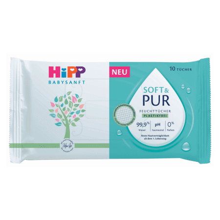 E-shop HIPP Babysanft soft & pur čistiace vlhčené obrúsky 10 ks