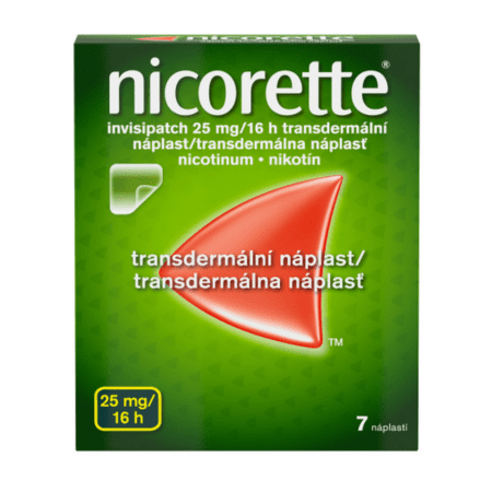 E-shop NICORETTE Invisipatch 25 mg/16 h transdermálna náplasť 7 ks