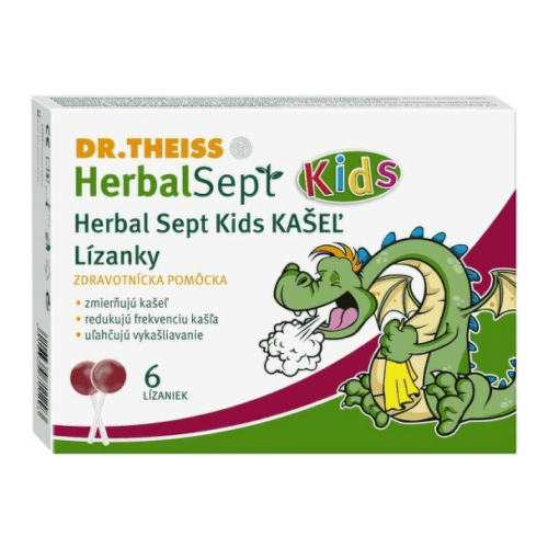 DR. THEISS HerbalSept kids kašeľ 6 kusov