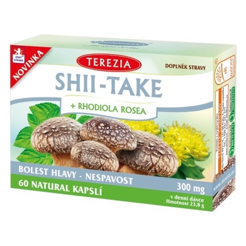 TEREZIA Shii-take + rhodiola rosea 60 kapsúl