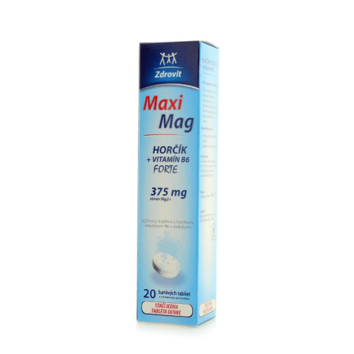 Zdrovit MaxMag Hořčík 375 mg+B6 šumivé tabliet eff.20 kúpite na Benulekaren.sk