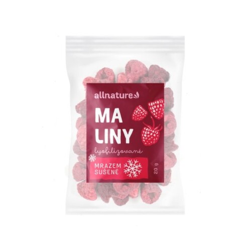 ALLNATURE Maliny mrazom sušené lyofilizované plody 20 g kúpite na Benulekaren.sk