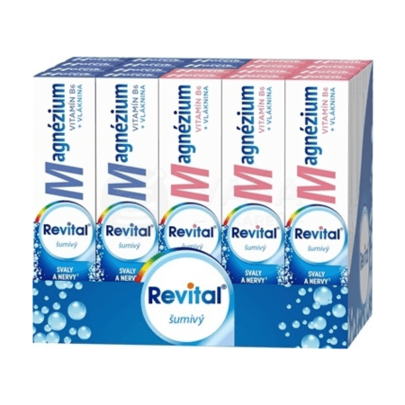 REVITAL Magnézium + B6 šumivý mix box 2 príchute set