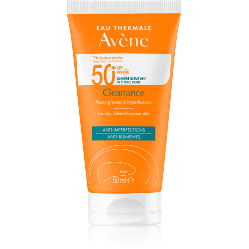 AVENE Cleanance slnečná ochrana SPF 50+ pre citlivú pleť 50 ml