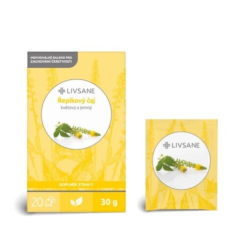 LIVSANE Repíkový čaj bylinný, individuálne balené vrecká 20x1,5 g