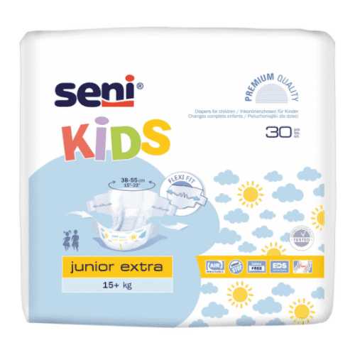 SENI Kids junior extra plienkové nohavičky, 15+ kg 30 kusov