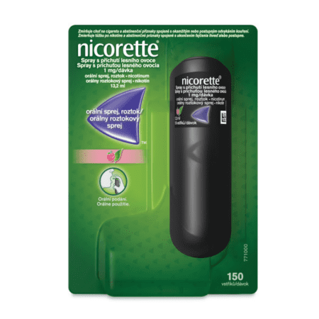 NICORETTE Spray 1 mg/dávka s príchuťou lesného ovocia 150 dávok