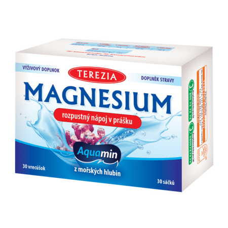 TEREZIA Magnesium Aquamin rozpustný nápoj v prášku 30ks