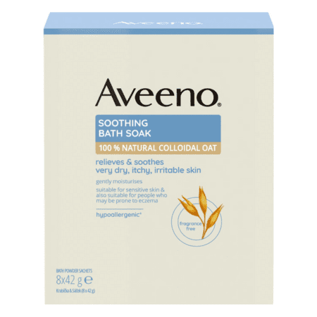 Aveeno Soothing Bath Soak púder do kúpeľa 8x42 g kúpite na Benulekaren.sk