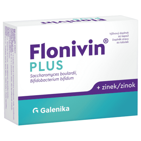 Flonivin PLUS (Saccharomyces + Bifidobacterium + zinok) 60cps