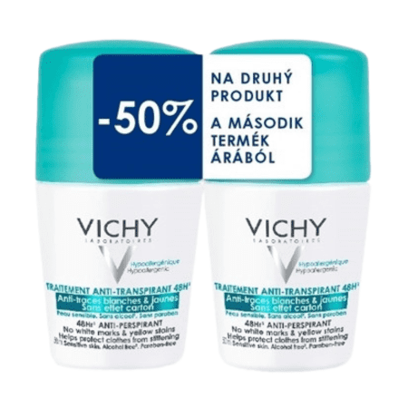 VICHY Deo roll-on 48H anti-traces duo antiperspirant 2 x 50 ml kúpite na Benulekaren.sk