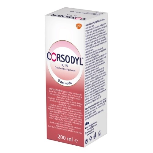 CORSODYL Ústna voda 200 ml kúpite na Benulekaren.sk