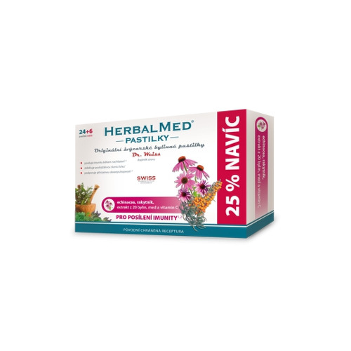 HERBALMED Pastilky pre posilnenie imunity 24 + 6 kusov ZADARMO kúpite na Benulekaren.sk