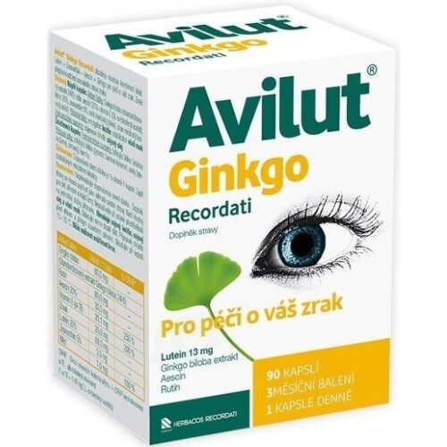 AVILUT Ginkgo recordati 90 kapsúl