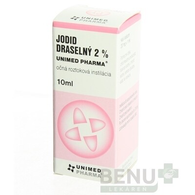 Unimed Pharma Jodid draselný 2 % očný roztok na drobné poranenia očných viečok, spojivky a rohovky 10 ml kúpite na Benulekaren.sk