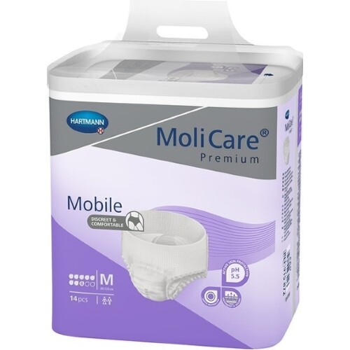 MoliCare Premium Mobile 8 kvapiek M fialové, plienkové nohavičky naťahovacie, 14ks kúpite na Benulekaren.sk