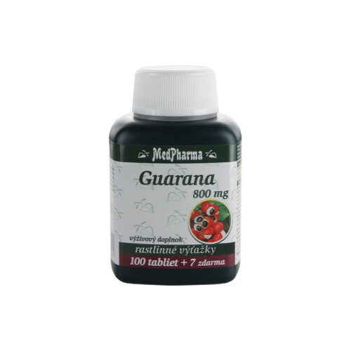 MEDPHARMA Guarana 800 mg 100 + 7 tabliet ZADARMO