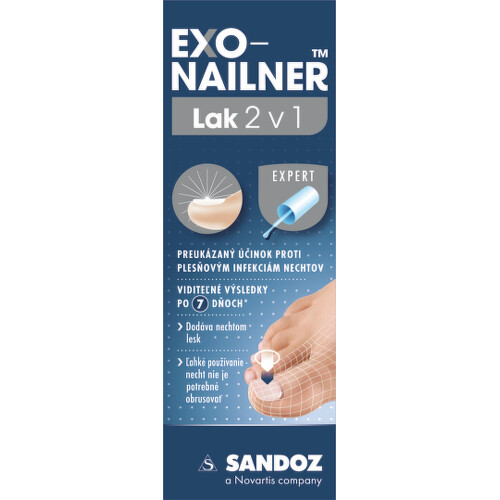 EXO-NAILNER Lak 2v1 na liečbu plesňových infekcií nechtov 5 ml kúpite na Benulekaren.sk