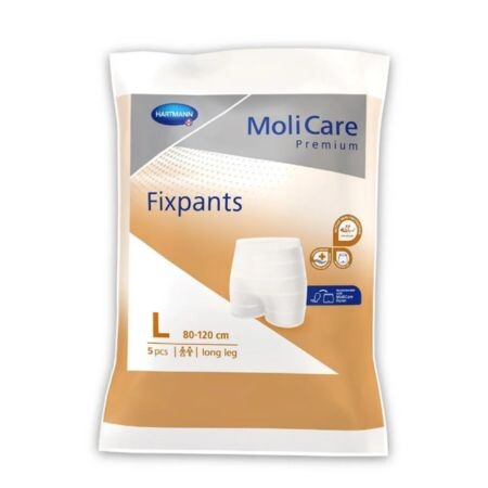 MoliCare Premium Fixpants long leg L fixačné nohavičky (80-120 cm) 5 ks