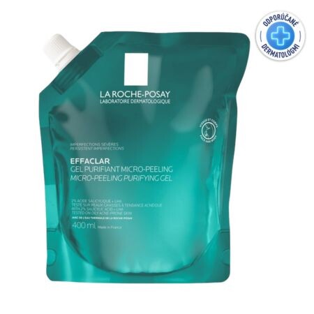 LA ROCHE-POSAY Effaclar refill pack mikropeelingový gél náhradná náplň 400 ml