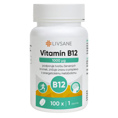 LIVSANE LIVSANE Vitamín B12 1000 µg 100 ks