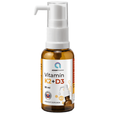 ADAMPHARM Vitamín K2 + D3 kvapky 30 ml