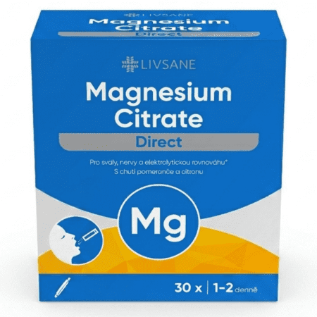 LIVSANE Magnesium citrat direct vrecúška 30 ks