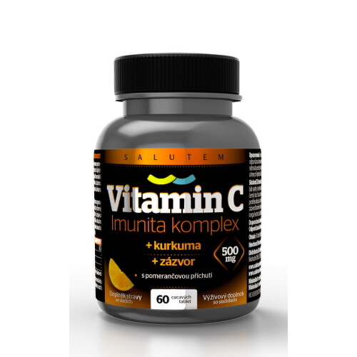 E-shop SALUTEM Vitamín C 500 mg Imunita komplex 60 cmúľacích tabliet