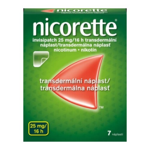 E-shop NICORETTE Invisipatch 25 mg/16 h transdermálna náplasť 7 ks